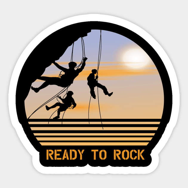 Rock Climbing Sticker by khalid12